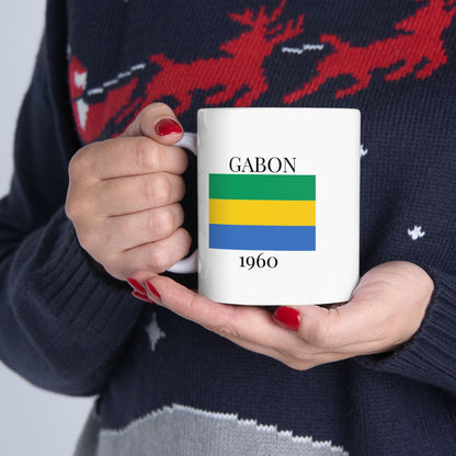 Gabon Flag Mug – Independence 1960 Coffee Cup (11oz, 15oz) | African Heritage Gift