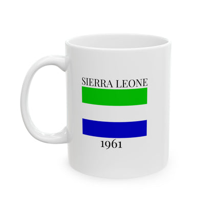Sierra Leone Flag Mug – Independence 1961 Coffee Cup (11oz, 15oz) | African Heritage Gift