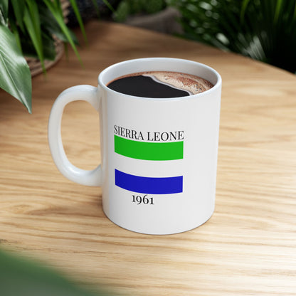 Sierra Leone Flag Mug – Independence 1961 Coffee Cup (11oz, 15oz) | African Heritage Gift