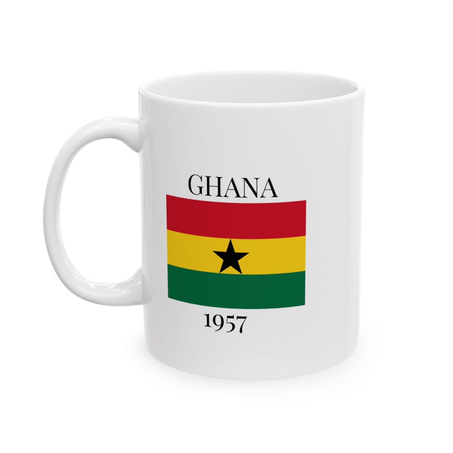 Ghana Flag Mug – Independence 1957 Coffee Cup (11oz, 15oz) | African Heritage Gift
