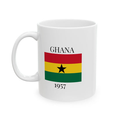 Ghana Flag Mug – Independence 1957 Coffee Cup (11oz, 15oz) | African Heritage Gift