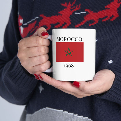 Morocco Flag Mug – Independence 1968 Coffee Cup (11oz, 15oz) | African Heritage Gift