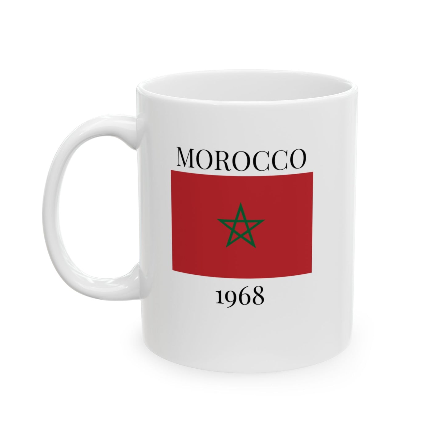 Morocco Flag Mug – Independence 1968 Coffee Cup (11oz, 15oz) | African Heritage Gift