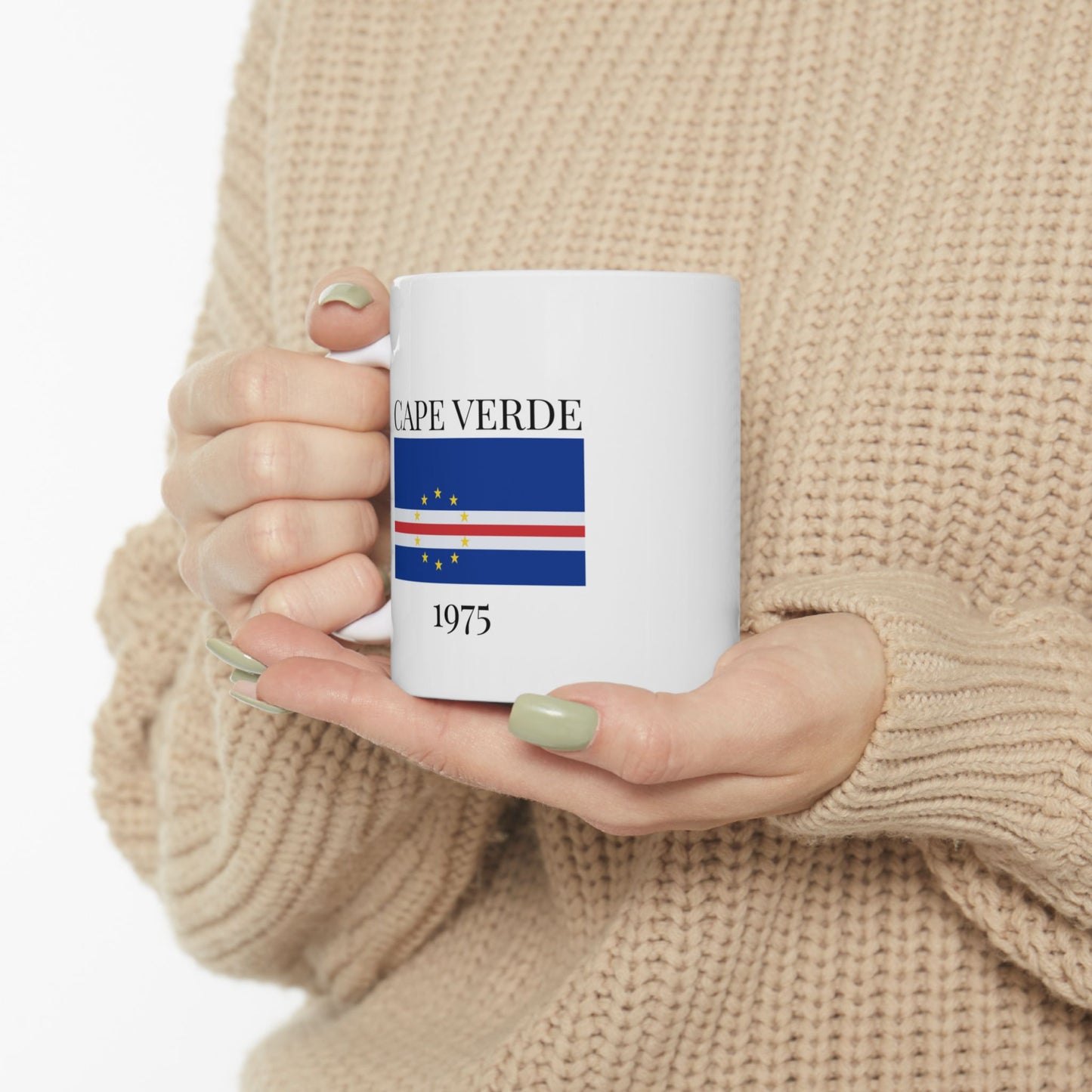 Cape Verde Flag Mug – Independence 1975 Coffee Cup (11oz, 15oz) | African Heritage Gift