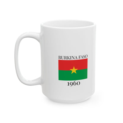 Burkina Faso Flag Mug – Independence 1960 Coffee Cup (11oz, 15oz) | African Heritage Gift