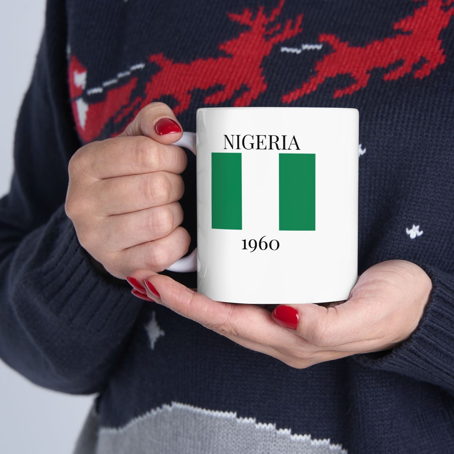 Nigeria Flag Mug – Independence 1960 Coffee Cup (11oz, 15oz) | African Heritage Gift