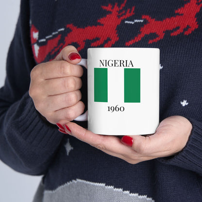 Nigeria Flag Mug – Independence 1960 Coffee Cup (11oz, 15oz) | African Heritage Gift