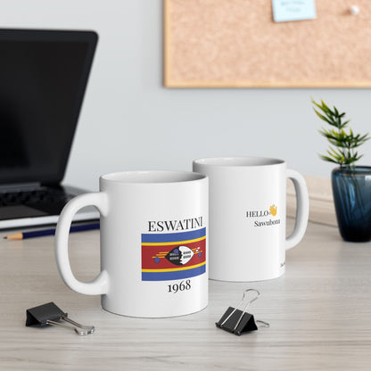 Eswatini Flag Mug – Independence 1968 Coffee Cup (11oz, 15oz) | African Heritage Gift