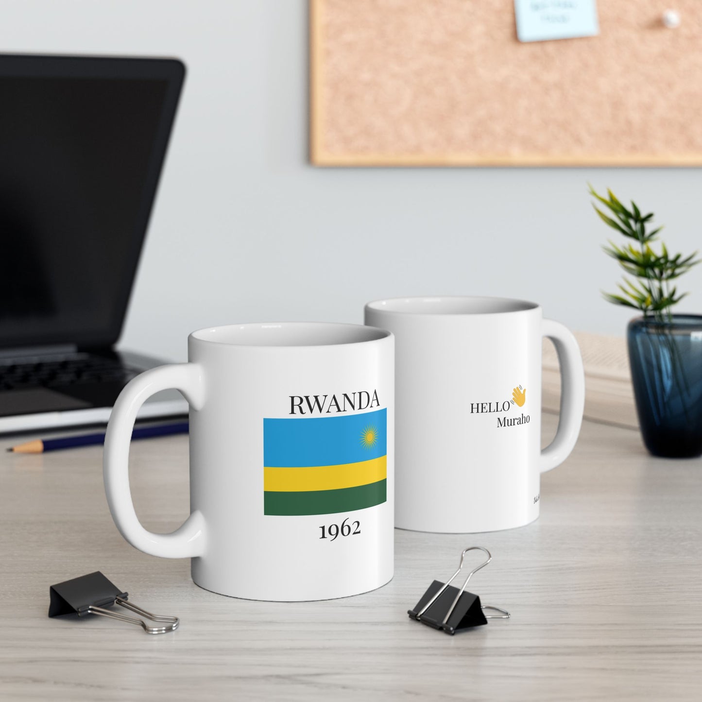 Rwanda Flag Mug – Independence 1962 Coffee Cup (11oz, 15oz) | African Heritage Gift