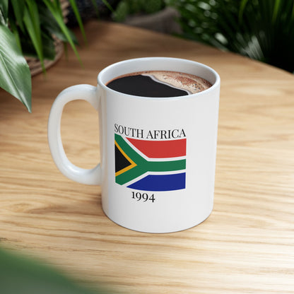 South Africa Flag Mug – Independence 1994 Coffee Cup (11oz, 15oz) | African Heritage Gift