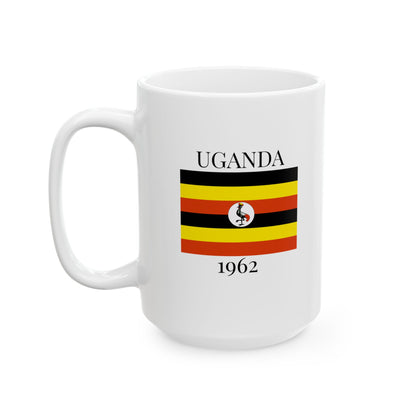 Uganda Flag Mug – Independence 1962 Coffee Cup (11oz, 15oz) | African Heritage Gift