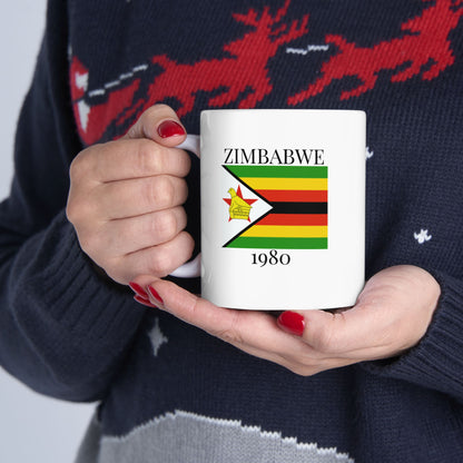 Zimbabwe Flag Mug – Independence 1960 Coffee Cup (11oz, 15oz) | African Heritage Gift