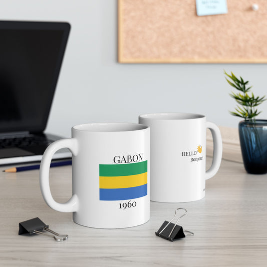 Gabon Flag Mug – Independence 1960 Coffee Cup (11oz, 15oz) | African Heritage Gift
