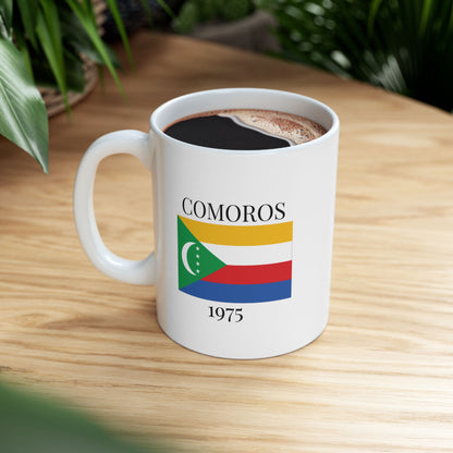 Comoros Flag Mug – Independence 1975 Coffee Cup (11oz, 15oz) | African Heritage Gift