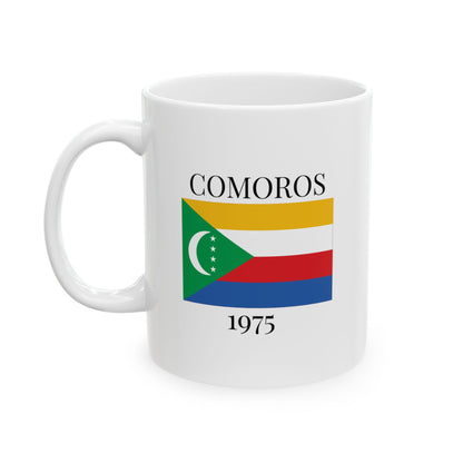 Comoros Flag Mug – Independence 1975 Coffee Cup (11oz, 15oz) | African Heritage Gift
