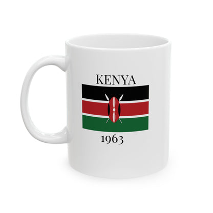Kenya Flag Mug – Independence 1963 Coffee Cup (11oz, 15oz) | African Heritage Gift