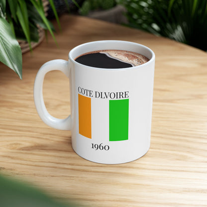 Cote Dlvoire Flag Mug – Independence 1960 Coffee Cup (11oz, 15oz) | African Heritage Gift