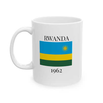 Rwanda Flag Mug – Independence 1962 Coffee Cup (11oz, 15oz) | African Heritage Gift