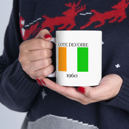 Cote Dlvoire Flag Mug – Independence 1960 Coffee Cup (11oz, 15oz) | African Heritage Gift
