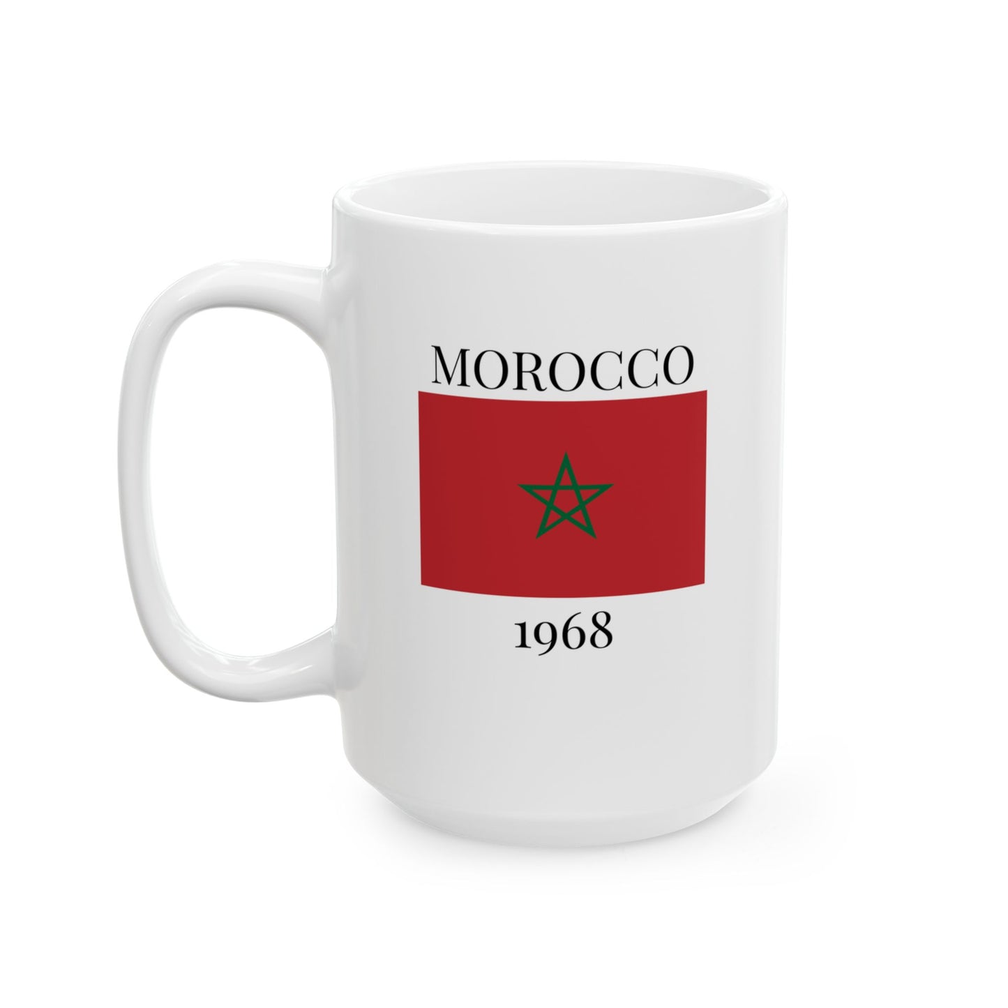 Morocco Flag Mug – Independence 1968 Coffee Cup (11oz, 15oz) | African Heritage Gift
