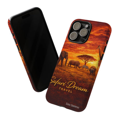 Safari Dream Travel Phone Case — Sunset African Safari Wildlife/Available in all phones