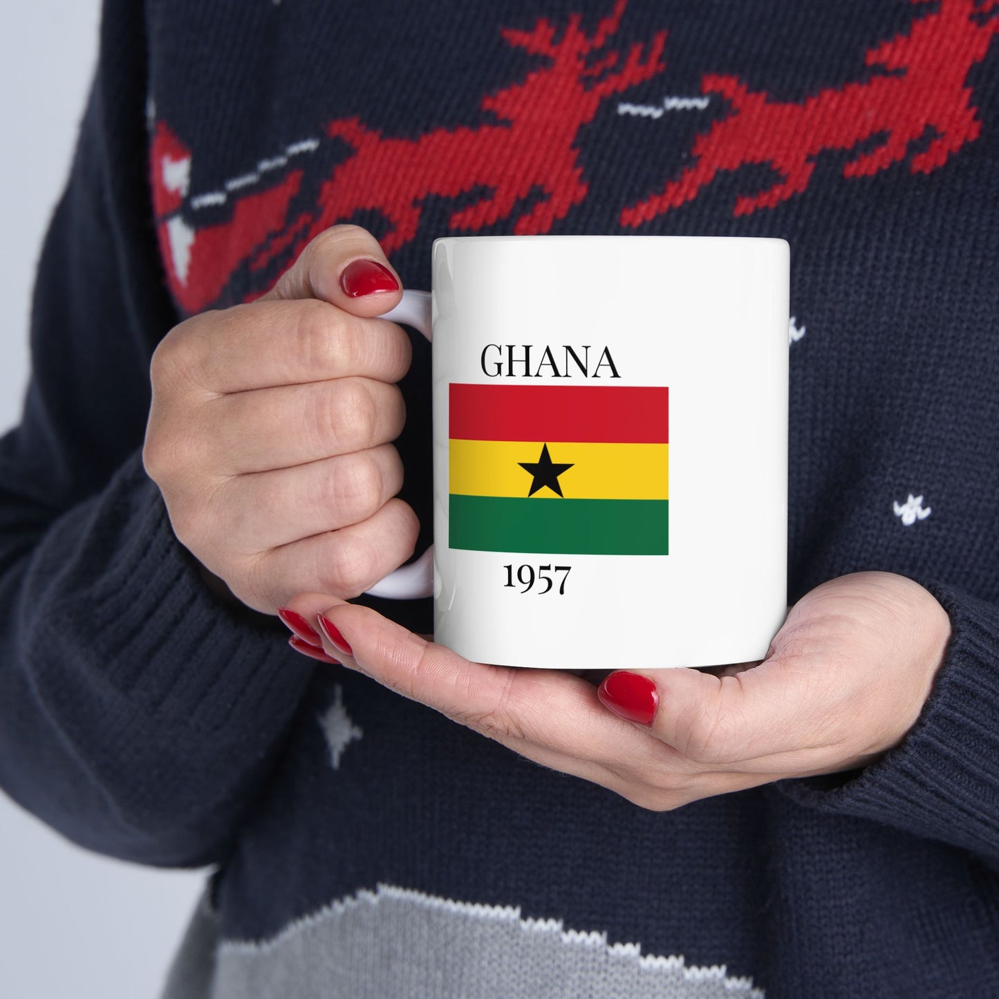 Ghana Flag Mug – Independence 1957 Coffee Cup (11oz, 15oz) | African Heritage Gift