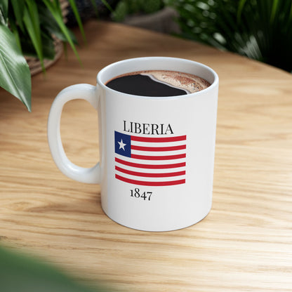 Liberia Flag Mug – Independence 1847 Coffee Cup (11oz, 15oz) | African Heritage Gift
