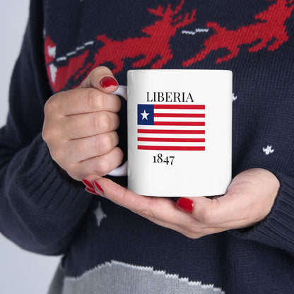 Liberia Flag Mug – Independence 1847 Coffee Cup (11oz, 15oz) | African Heritage Gift