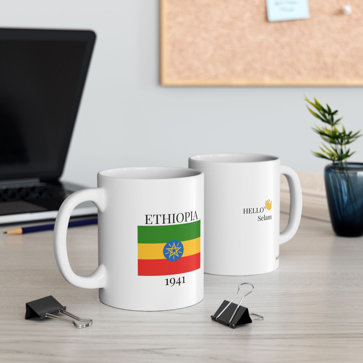 Ethiopia Flag Mug – Independence 1941 Coffee Cup (11oz, 15oz) | African Heritage Gift