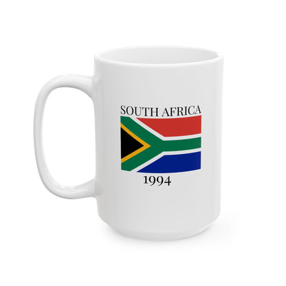 South Africa Flag Mug – Independence 1994 Coffee Cup (11oz, 15oz) | African Heritage Gift