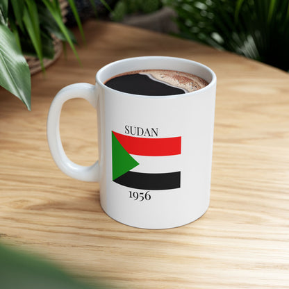 Sudan Flag Mug – Independence 1956 Coffee Cup (11oz, 15oz) | African Heritage Gift
