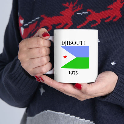 Djibouti Flag Mug – Independence 1977 Coffee Cup (11oz, 15oz) | African Heritage Gift