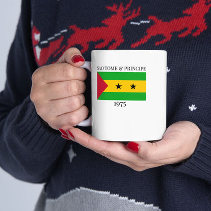 Sao Tome & Principe Flag Mug – Independence 1975 Coffee Cup (11oz, 15oz) | African Heritage Gift