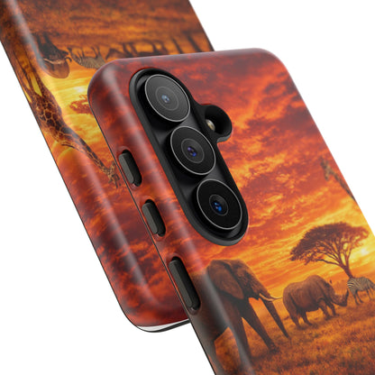 Safari Dream Travel Phone Case — Sunset African Safari Wildlife/Available in all phones