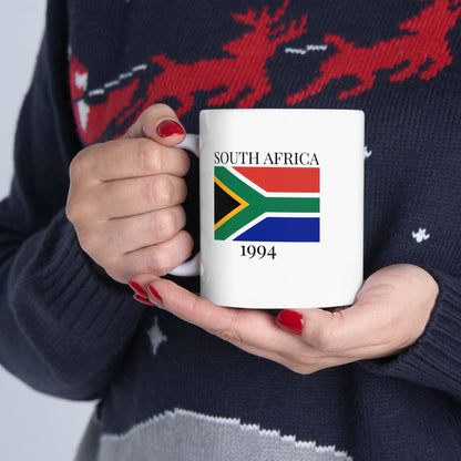 South Africa Flag Mug – Independence 1994 Coffee Cup (11oz, 15oz) | African Heritage Gift