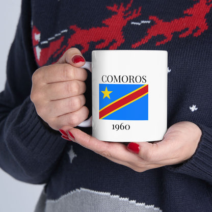 Democratic Of Congo Flag Mug – Independence 1960 Coffee Cup (11oz, 15oz) | African Heritage Gift