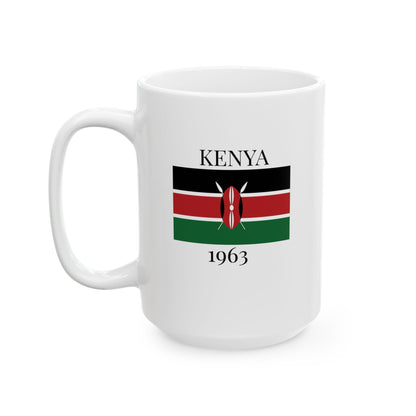Kenya Flag Mug – Independence 1963 Coffee Cup (11oz, 15oz) | African Heritage Gift