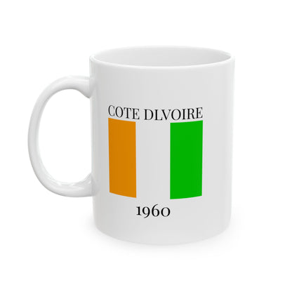 Cote Dlvoire Flag Mug – Independence 1960 Coffee Cup (11oz, 15oz) | African Heritage Gift