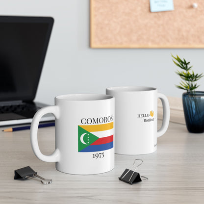 Comoros Flag Mug – Independence 1975 Coffee Cup (11oz, 15oz) | African Heritage Gift