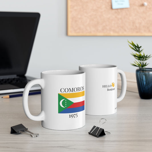 Comoros Flag Mug – Independence 1975 Coffee Cup (11oz, 15oz) | African Heritage Gift