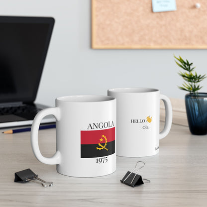 Angola Flag Mug – Independence 1975 Coffee Cup (11oz, 15oz) | African Heritage Gift