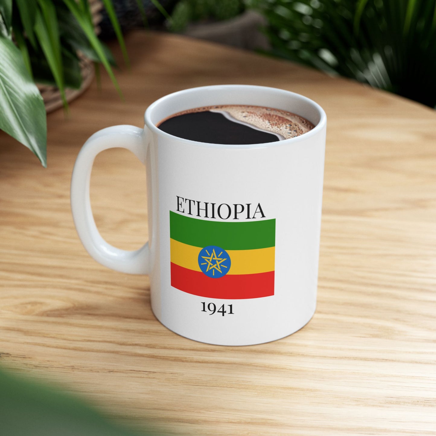 Ethiopia Flag Mug – Independence 1941 Coffee Cup (11oz, 15oz) | African Heritage Gift