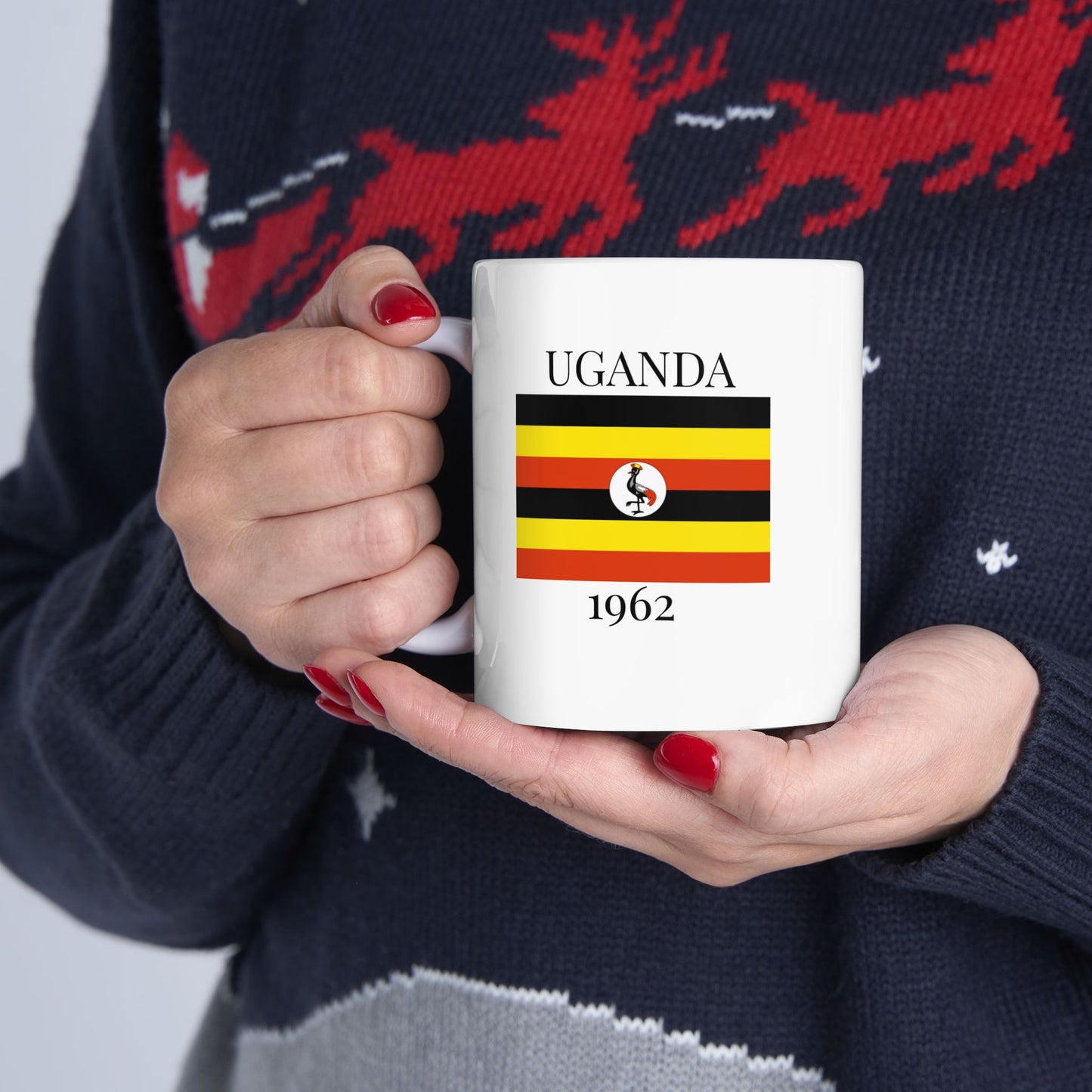 Uganda Flag Mug – Independence 1962 Coffee Cup (11oz, 15oz) | African Heritage Gift