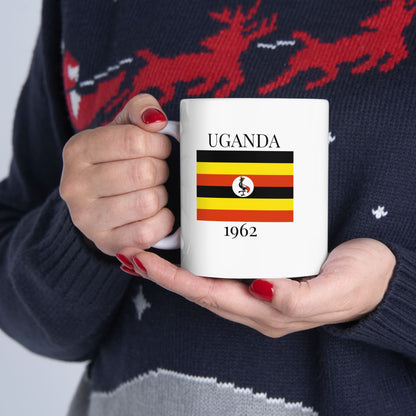 Uganda Flag Mug – Independence 1962 Coffee Cup (11oz, 15oz) | African Heritage Gift