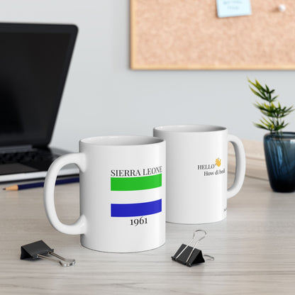 Sierra Leone Flag Mug – Independence 1961 Coffee Cup (11oz, 15oz) | African Heritage Gift