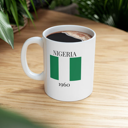 Nigeria Flag Mug – Independence 1960 Coffee Cup (11oz, 15oz) | African Heritage Gift