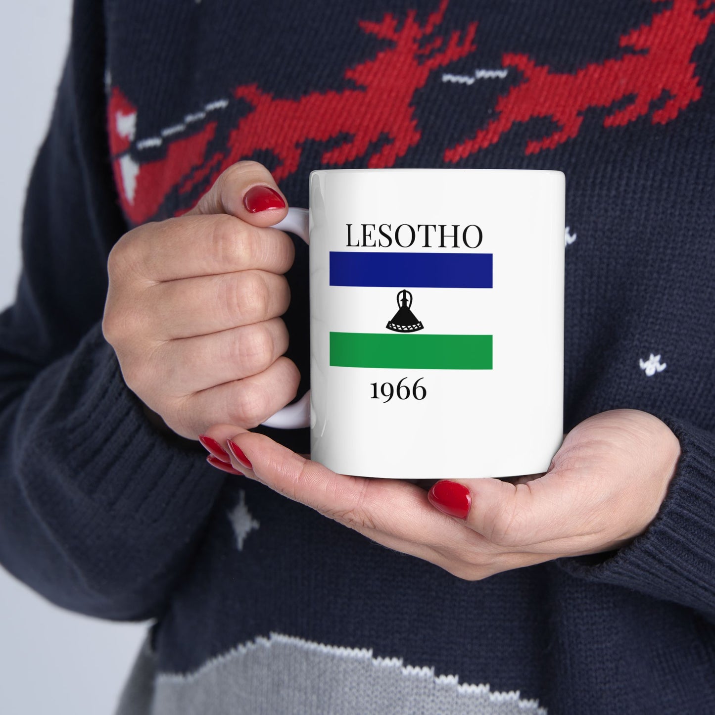 Lesotho Flag Mug – Independence 1966 Coffee Cup (11oz, 15oz) | African Heritage Gift