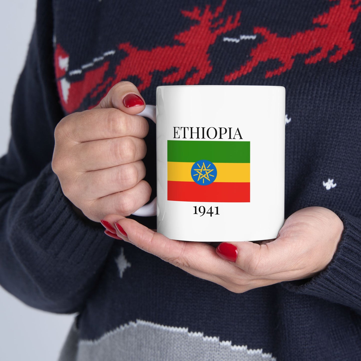Ethiopia Flag Mug – Independence 1941 Coffee Cup (11oz, 15oz) | African Heritage Gift