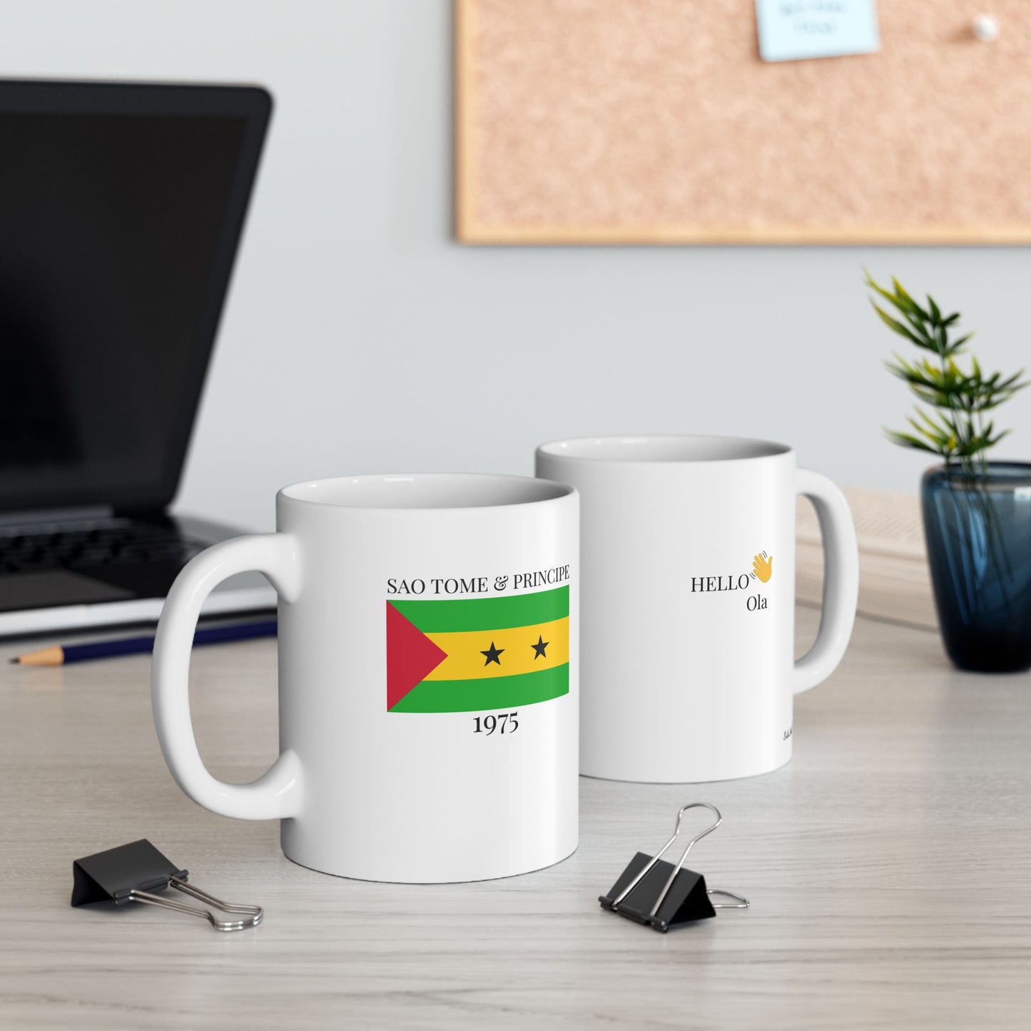 Sao Tome & Principe Flag Mug – Independence 1975 Coffee Cup (11oz, 15oz) | African Heritage Gift