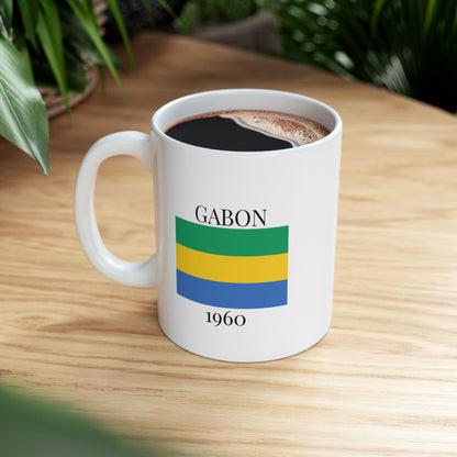 Gabon Flag Mug – Independence 1960 Coffee Cup (11oz, 15oz) | African Heritage Gift